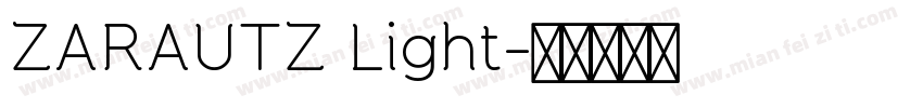 ZARAUTZ Light字体转换